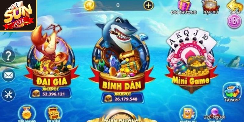 Những tính năng độc quyền của Bắn Cá Thần Tài Sunwin