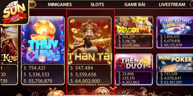 Khám phá nổ hũ đặc sắc cùng thần tài Sunwin
